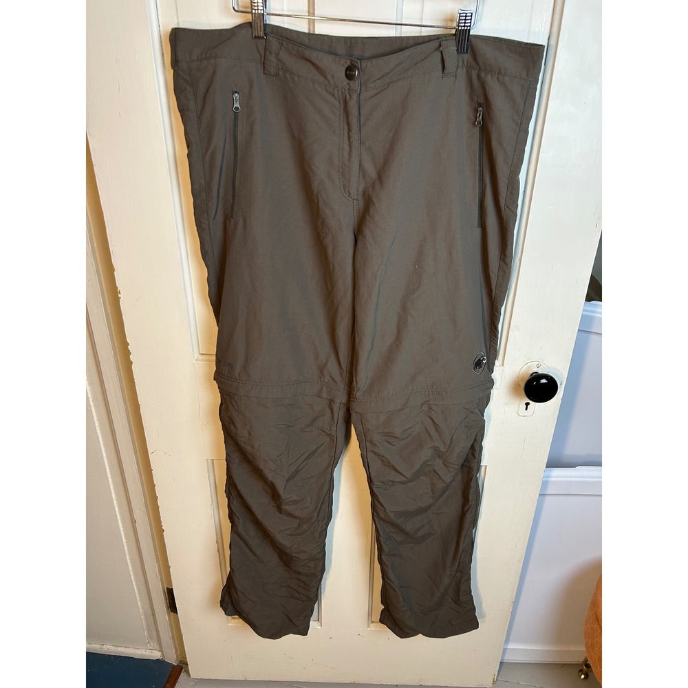 Mammut Swiss Design Women 16 Convertible Hiking Pants Olive 1020-05491